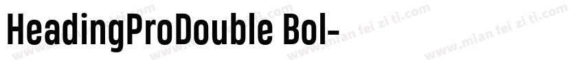 HeadingProDouble Bol字体转换